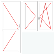 Balkónová sestava s dvoukřídlým oknem bez sloupku